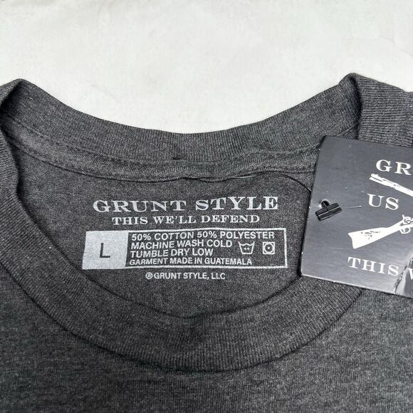 Grunt Style Club Member T-Shirt Mens Remember And Honor Flag Patriotic Large New - Picture 7 of 13